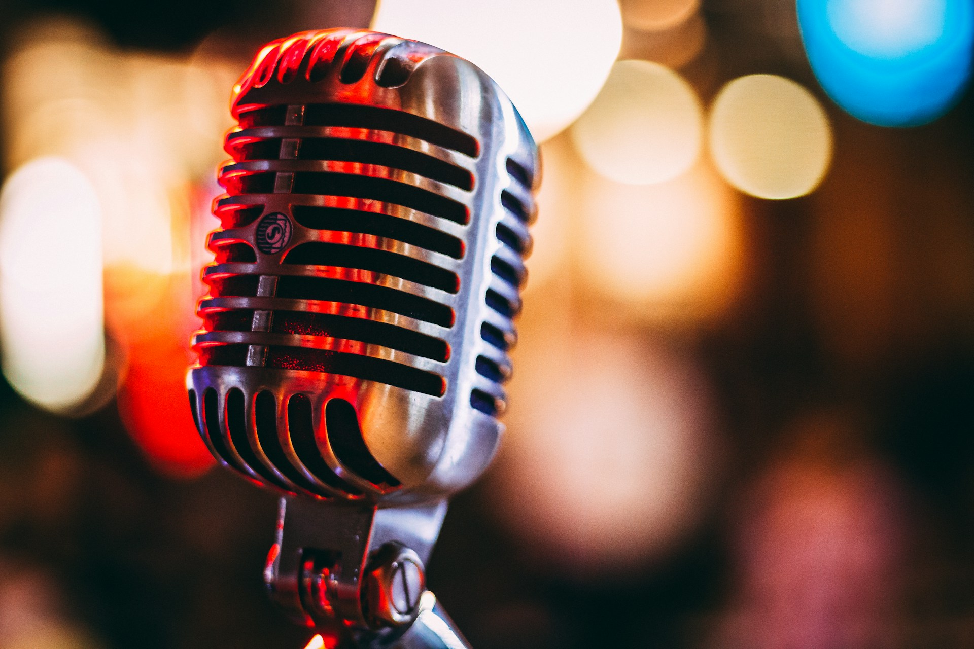 Close-up of a professional studio microphone, symbolising audio production and recording, used to represent Music Licensing Services