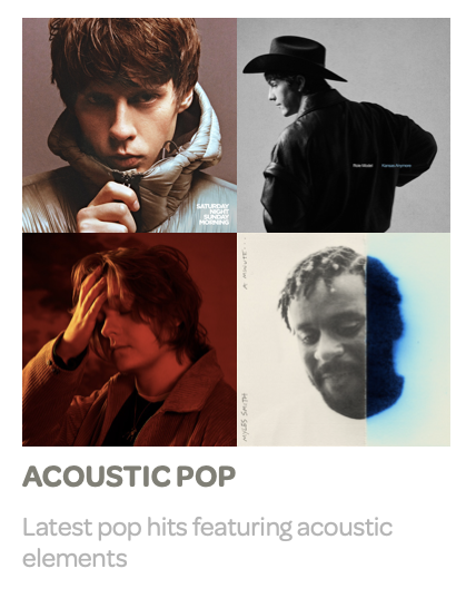 acoustic pop playlist image