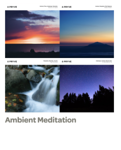 ambient meditation playlist image