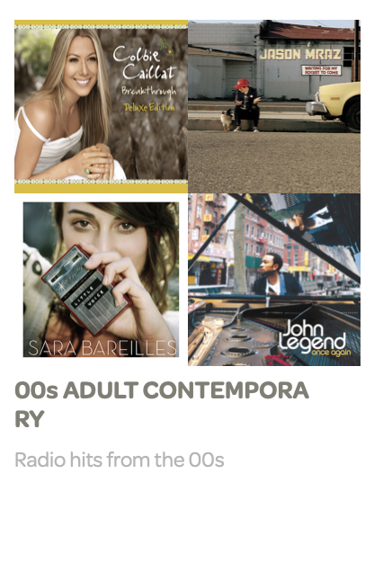 00s adult contemporary playlist image