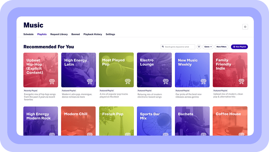 rockbot music dashboard
