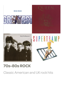 70-80s rock playlist image