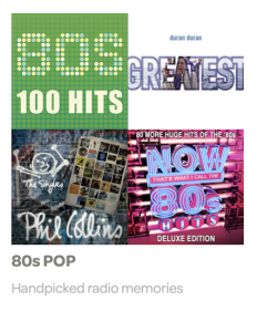 80s pop playlist image