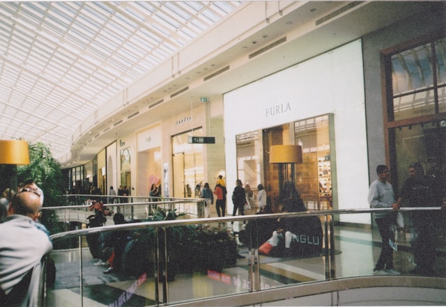 inside of a busy retail store