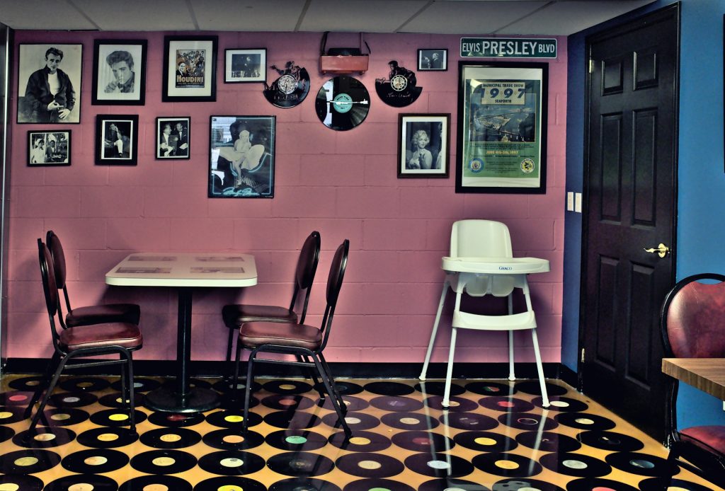 a retro style restaurant