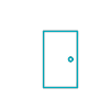 Door icon representing noise reduction