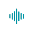 Sound wave icon representing how background music softens chatter and footsteps in gallery spaces.