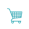 Trolley icon representing reduced distractions through music.